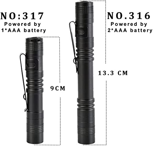 Miniatura 6 de MODOAO Ultra delgado portátil 900LM mini linterna LED clip cinturón pluma luz táctica antorcha 3.5 in (4 unidades)