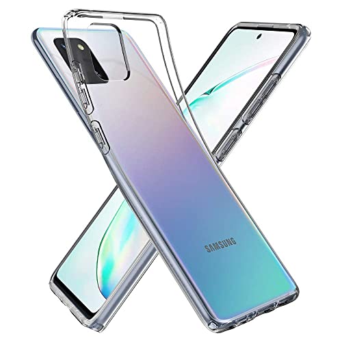 JGD PRODUCTS for Samsung Galaxy Note 10 Lite Premium Transparent Hybrid Soft Slim Dust Proof Back Case Cover with Camera Protection
