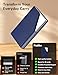 Padike Business Card Holder, Upgraded Leather Business Card Case Pocket Card Holders for Men or Women, Metal Slim Name Card Holder RFID Blocking Business Card Carrier with Magnetic Closure(Blue)
