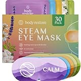 Body Restore Heated Eye Mask for Dry Eyes 30 Pack – Self Heating Warm Compress, Valentines Day Gifts for Her and Him, Birthday Gifts for Women and Men, Stye Eye Treatment, Relaxation – Variety