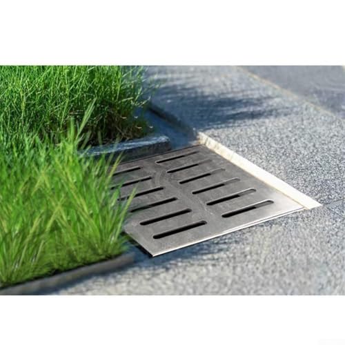 Grille de vidange anti-encrassement en inox pour l'eau de pluie