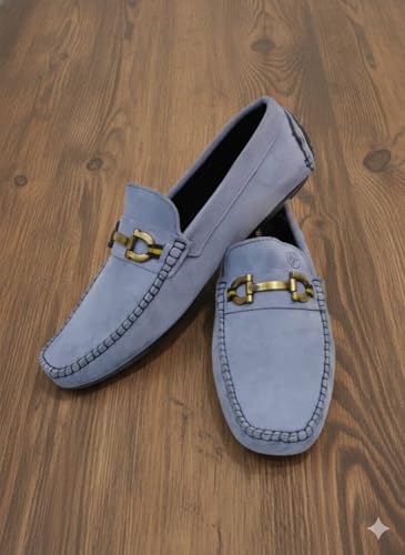 Image of BUZZBASK Men?s Synthetic Leather Loafers | Premium Soft Comfort Driving Shoes | Lightweight Casual Slip-On Moccasins for Office, Party, Anti-Skid Sole Stylish Formal Shoes