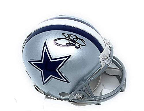 Emmitt Smith Dallas Cowboys Signed Autograph Mini Helmet Steiner Sports Certified #TOP17