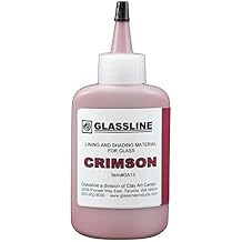 Glassline Crimson Fusing Paint 2OZ. for Glass