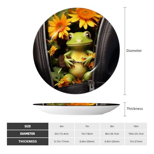 Assiette décorative grenouille céramique pour meuble vide 17cm - 3