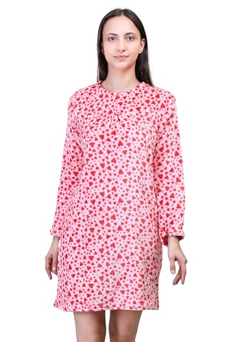 Image of CAMEY Women's Printed Nightgown, Long Sleeves, Nighty