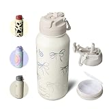 BOTTLE BOTTLE 水筒 850ml 保冷保温 二重構造 ステンレス 魔法瓶ストロー付き 直飲み 2WAY蓋 底部収納 漏れ防止 持ち運び 食洗機対応 スポーツ アウトドア ブリングボウ