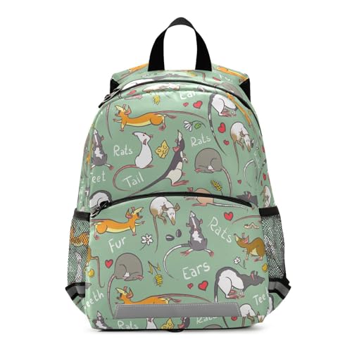 ALAZA Fancy Rat Cute Animals Toddler Backpack for Boys Girls Preschool Bag