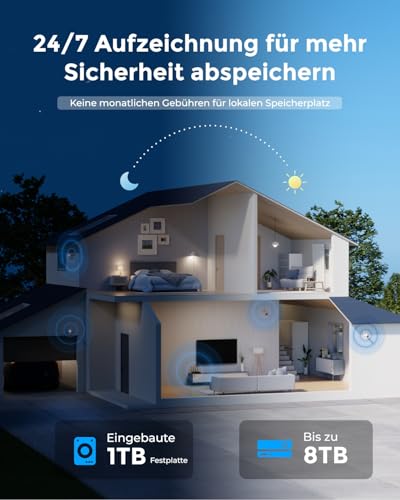 Reolink 5MP WLAN Überwachungskamera Set Aussen mit 1TB HDD, 2,4/5 GHz Wi-Fi – Ansicht 5