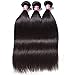 Unice Hair 10A Peruvian Straight Hair 3 Bundles 18 20 22 inch with 4x4 Free Part Lace Closure 16 Inch, 100% Unprocessed Human hair Weave and Closure