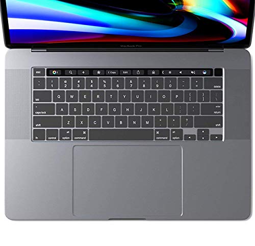 Ultra Thin Keyboard Cover US Layout Compatible for MacBook Pro A2181, A2141 Release with Touch Bar. Soft-Touch TPU Keyboard Protective Skin Absolutely Transparent and Invisible. …