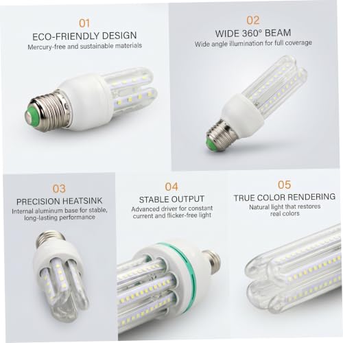 Bombillas LED de maíz E27 de 32W no regulable en forma de U 6000K 4