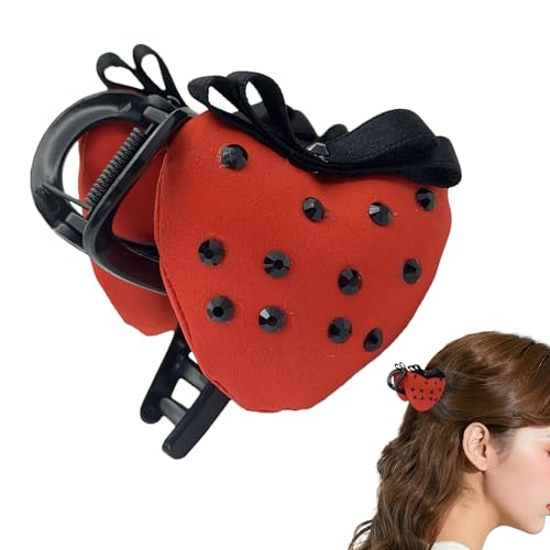 Claw Clips Cute Strawberry,Fashion Hairstyling Supplies - Small...