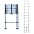 Telescoping Ladder, 10 FT Stainless Steel Extension Ladder for Home, Collapsible Ladders 330 Lb Max Capacity, Multi-Purpose Telescopic Ladder for Roof Ceiling, Household Daily, EN131 Certificated