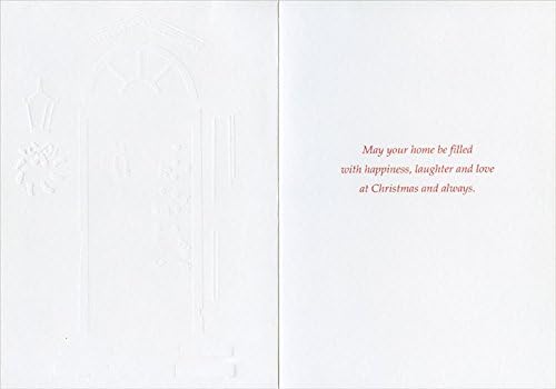 Open Door and Lamp Post - Designer Greetings Box of 30 Christmas Cards