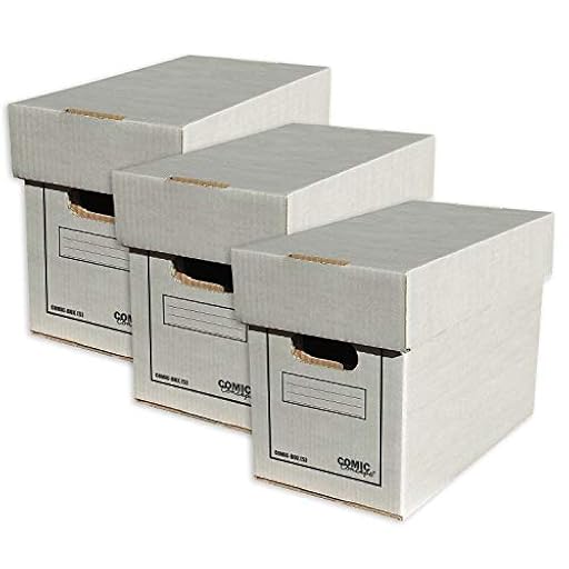 Comic Concept 3 cajas de cómic (cortas) con tapa, cartón apilable. | Ya disponible en tu tienda friki favorita! En mundofriki.es!