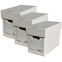 Comic Concept 3 cajas de cómic (cortas) con tapa, cartón