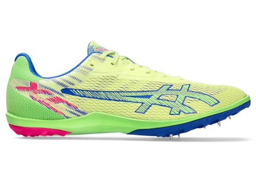 ASICS Unisex Resurgence XC Track & Field Shoes, 11M / 12.5W, Glow Yellow/Green Gecko