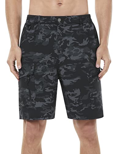 EZRUN Men's Quick Dry Hiking Cargo Work Shorts UPF 50+ for Outdoors