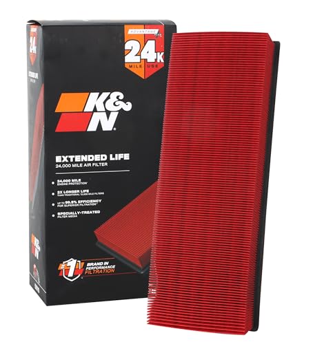 Filtre à air moteur K&N lavable et réutilisable pour Mercedes Benz classe C S G