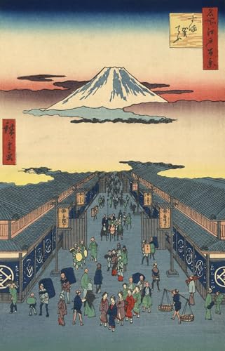 Cuadro pintura al óleo de Tokio contra paredes vacías, arte clásico de 60x90cm