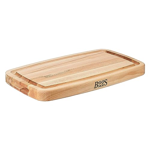 John Boos Boos Block CB Series Large Reversible Wood Cutting Board with Juice Groove, 1.5-Inch Thickness, 18