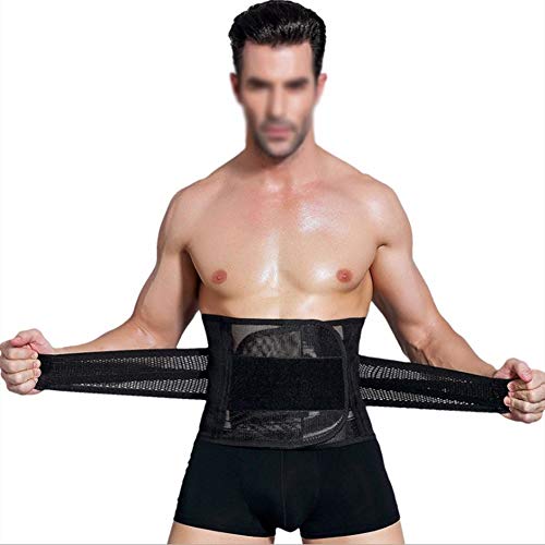 ZFF Soporte Lumbar Cintura Entrenador Apoyo Hombres Adelgazamiento Strech Cinturón...
