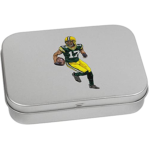 110mm 'American Football Player' Metal Hinged Tin/Storage Box (TT00154622)