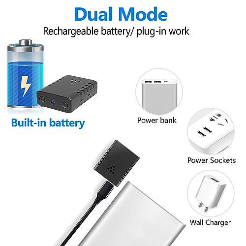Smallest WiFi Battery Camera,Wireless Remote Camera,HD1080P Baby Monitor,Portable Camera with Video Recording Live Feed Night Vision,Motion Detection,Cloud Storage,Remote Viewing with iOS Android APP