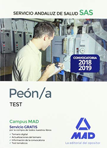 Portada de Peón del servicio andaluz de salud. Test común