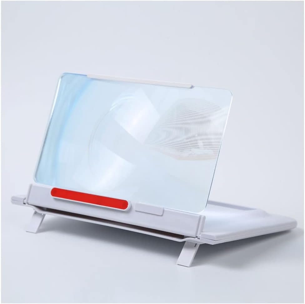 Magnifying Glass,Screen for Cell Phone, 12in Pull- Out Magnifying Screen- Horizontal and Vertical Screen Amplifier Blu- ray Projector Amplifier, Foldable Mobile Phone Stand Enlarger