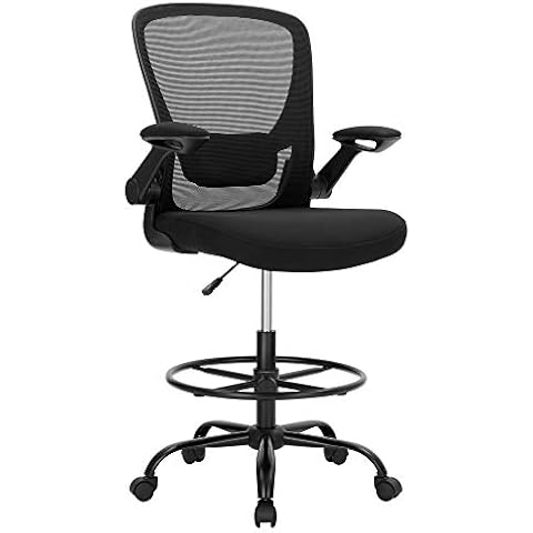 SONGMICS Ergonomic Mesh Office Chair with Armrests Cover