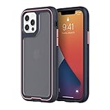 Survivor Extreme Case, Compatible with iPhone 12 & iPhone 12 Pro, Shock-Dampening 15-Foot Drop Protection, Navy/Rose Quartz (GIP-060-RQN)
