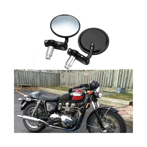 Espejos retrovisores moto para evitar vibraciones y roturas con sistema plegable negro par 3