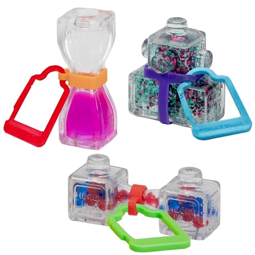 Goliath Fidget Blox 3 Pack with Backpack Clip (Amazon Exclusive) | Sound, Touch, Vision Sensory Fidget Toys | from The Makers of Jelly Blox | Safe & Reliable | Ages 5+