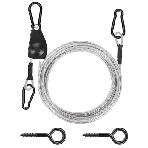 TooTaci 30ft Outdoor Clothesline Kit, 3/16