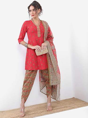 Image of Vishudh Women's Ethnic Set | Regular Fit | Fashion Outfit | with Comfortable Wear