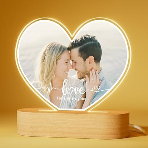 Customised Love Lamp with Photo and Text Cover
