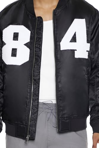 Forever 21 Men's 84 Chenille Patch Bomber Jacket3