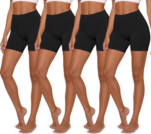 Eadflie Women's Cotton Boxer Briefs - High-Waisted Anti-Chafing Stretch Boy Shorts Underwear for...