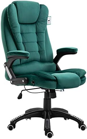 Cherry Tree Furniture Executive Recline Extra Padded Office Chair (Green Velvet)
