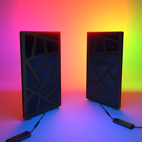 �X���������p�l�� SKYROSS-mini 2�Z�b�g | ���o�C���f�X�N�g�b�vLED�X�^���h (RGB���C�g�t��) �t�� | �X�^�W�I�E�Q�[�����[���p | �z���E�g�U | �T�C�Y: 25x50cm | �F: �u���b�N