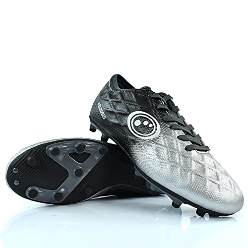 Chaussures de football à lacets en cuir PU souple et semelle extérieure plate