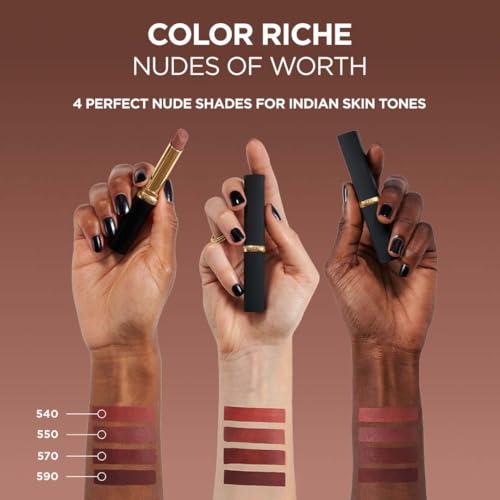 Image of L'Oreal Paris Color Riche Intense Volume Matte Lipstick- 550 Le Nude Unapologetic, 2g