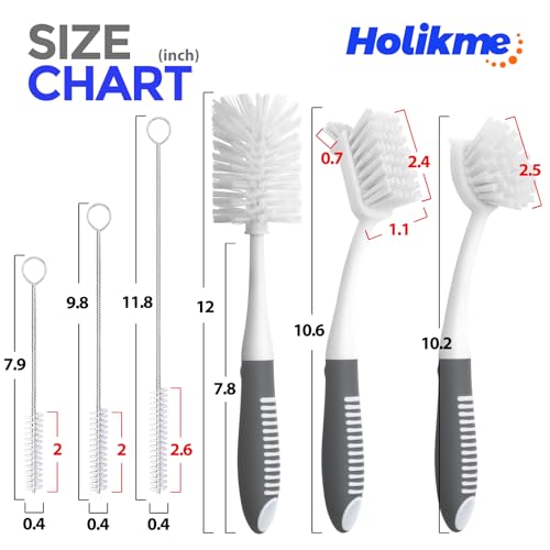 Holikme 6 Pack Dish Brush Set