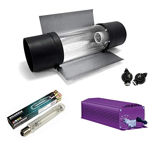 Lumatek Kit d'éclairage électronique à intensité variable 600 W + Sylvania Grolux SHP + Cooltube Protube Cover