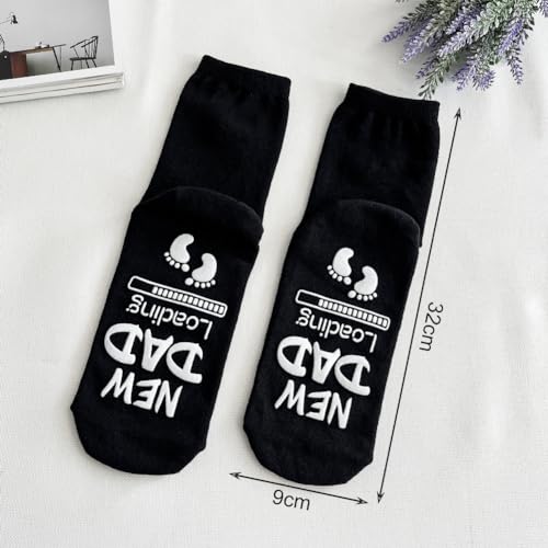 Calcetines para papá regalos día del padre y futuros padres en negro talla única 5