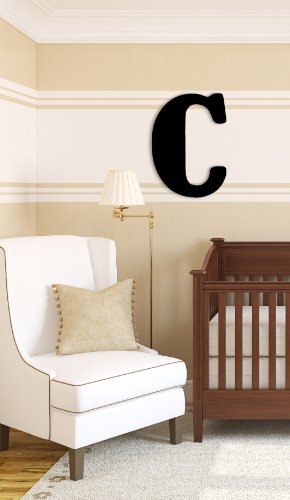 Munch Oversized Black Wood Letters, C #TOP27