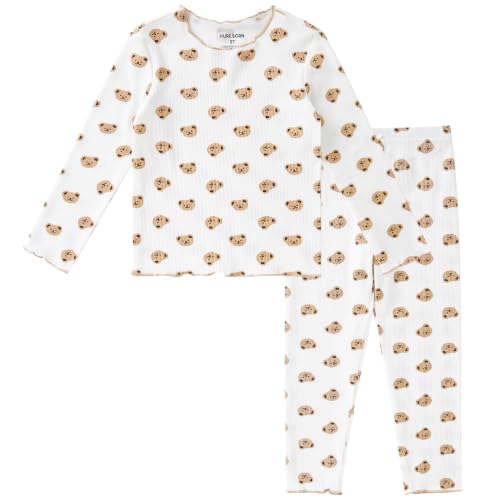 Image of pureborn Baby Pajamas Set Toddler Snug Fit Cotton Sleepwear 2pcs 12M-7Y