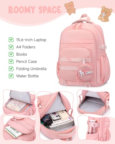 Mochila escolar con ruedas para niña que alivia el peso de los libros 3
